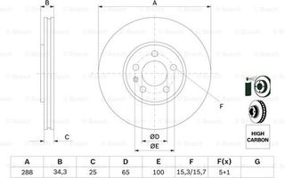 Bosch Δισκόπλακα - 0 986 478 867