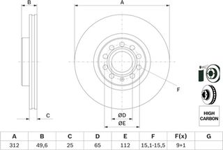 Bosch Δισκόπλακα - 0 986 479 058
