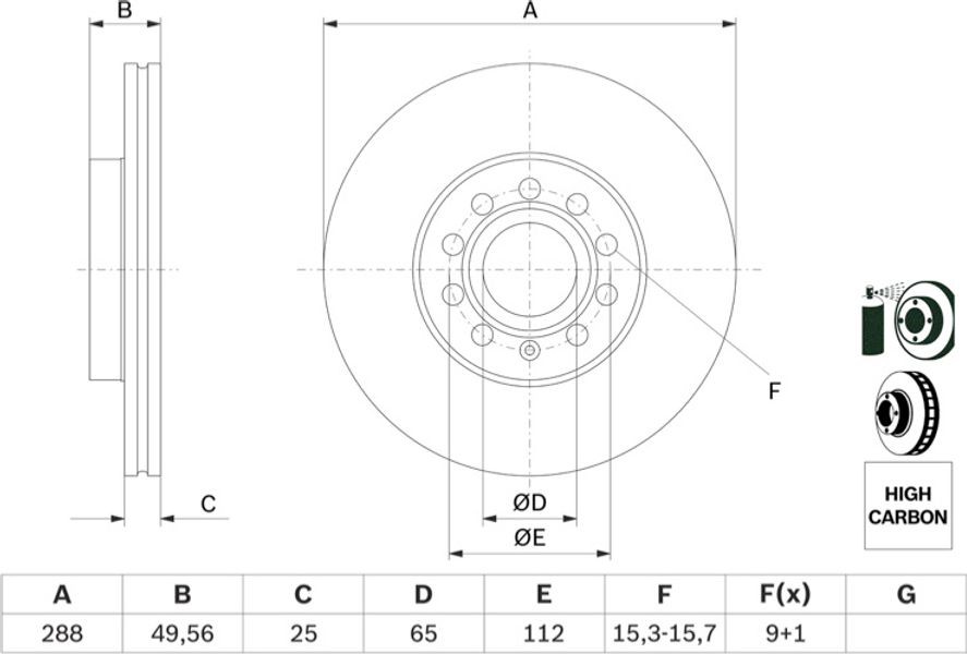 Bosch Δισκόπλακα - 0 986 479 088