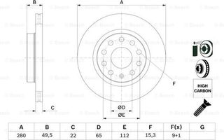 Bosch Δισκόπλακα - 0 986 479 098