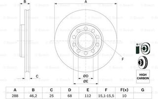 Bosch Δισκόπλακα - 0 986 479 157