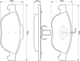 Bosch Σετ τακάκια, Δισκόφρενα - 0 986 424 507