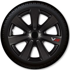 Σετ Τάσια Αυτοκινήτου Argo VR Carbon 4τμχ 14" Μαύρο 14123