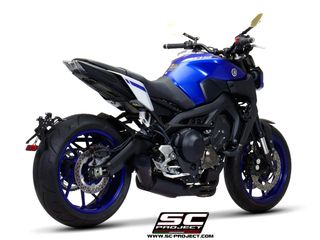 Sc Project Ολόσωμη Εξάτμιση 3-1 70's Conical Matt Black S.Steel Yamaha MT 09 2017 - 2019 Euro4