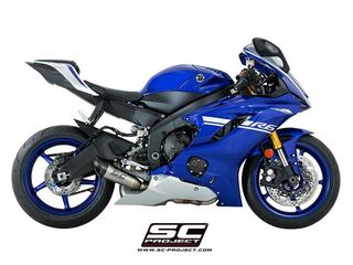 Sc Project Εξάτμιση Τελικό S1 Titanium/Carbon End Yamaha R6 2017 - 2020 Euro4