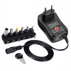 Φορτιστής Universal με 8 Βύσματα 3V 4.5V 5V 6V 7.5V 9V 12V 2A 2.5A - 1908