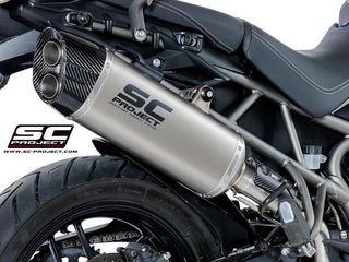 Sc Project Τελικό Εξάτμισης Adventure Titanium/Carbon End Triumph Tiger 800 2017 - 2018