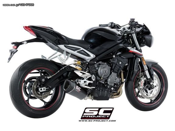 Sc Project Τελικό Εξάτμισης SC1-R Carbon Triumph Street Triple S 660 - A2 2017 - 2018