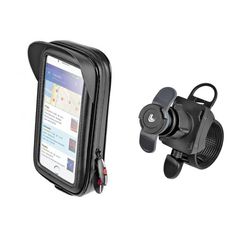 Σετ Βάση Τιμονιού Μαζί Με Αδιάβροχη Θήκη Smartphone Lampa Moto Opti90429-37