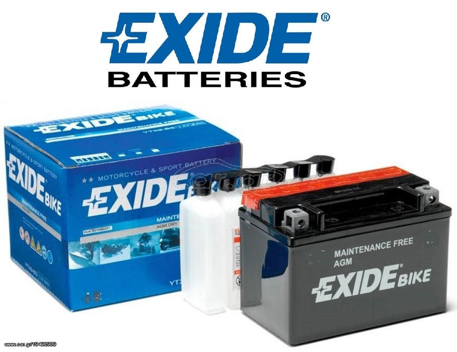 EXIDE MAINTENANCE FREE AGM ET7B-BS. 89 ΕΥΡΩ/ΤΕΜΑΧΙΟ