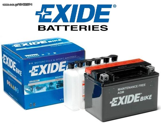 YTX9-BS EXIDE () ETX9-BS MAINTENANCE FREE AGM. START-STOP 