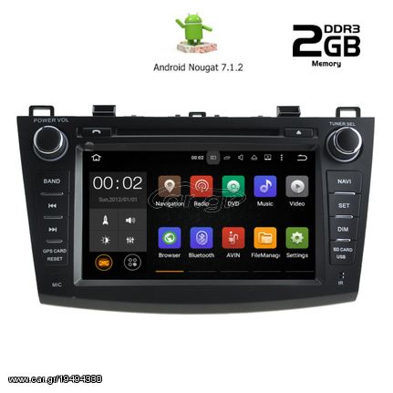 Οθόνη OEM  MAZDA 3  2009>   7΄΄ – ANDROID 7.1.2   