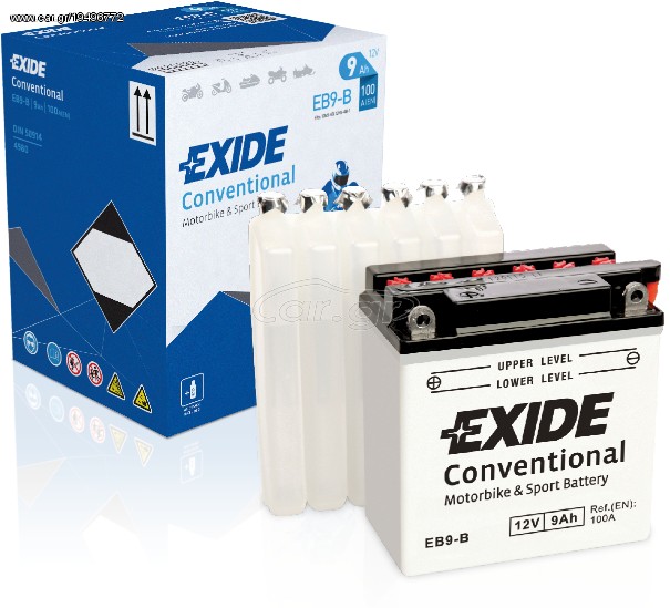 EXIDE 12N10-3B CONVENTIONAL.1ΧΡΟΝΟ ΕΓΓΥΗΣΗ