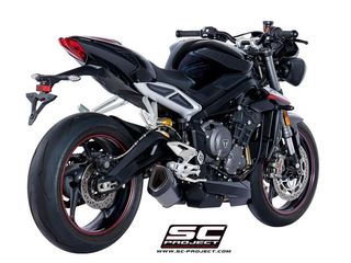 Sc Project SC1-R Eξάτμιση Τελικό Matt Black/Carbon Triumph Street Triple 765 S/R/RS 2017 - 2018