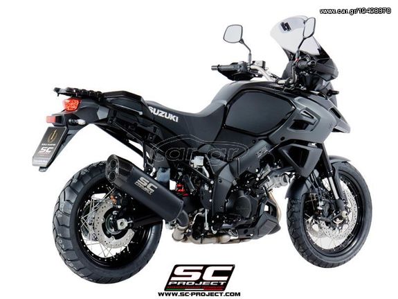 Sc Project Εξάτμιση Τελικό Adventure Black Titanium/Carbon End Suzuki V Strom 1000 2017 - 2018