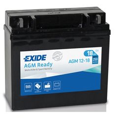 EXIDE AGM12-18 AGM TECHNOLOGY 1 χρονο εγγυηση
