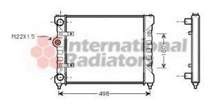 Ψυγείο Νερού SEAT IBIZA Hatchback / 3dr 1995 - 1997 ( 6K ) 1.0  ( AAU  ) (45 hp ) Βενζίνη #041306325