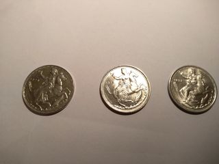 Τρία κέρματα 20 δραχμών 1967