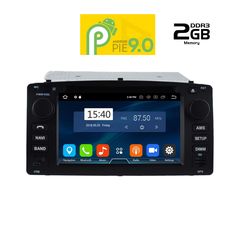 MULTIMEDIA  OEM  TOYOTA COROLLA  2000-2006  ANDROID 9  PIE , 6.5inch  Full HD Touchscreen, Resolution 1024x600pixels, 4×50 WATT, 2GB RAM