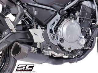 Sc Project Ολόσωμη Εξάτμιση SC1-R Matt Black Titanium/Carbon End Kawasaki Z 650 2017 - 2019