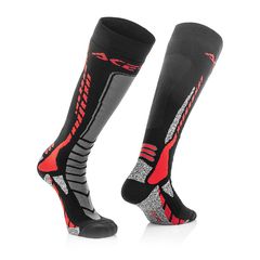 Κάλτσες Acerbis MX Pro  μαύρο-κόκκινο