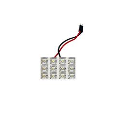 Led Πλαφονιέρας 12 Led 24volt Με 5 Αντάπτορες Λευκό 1 Τεμάχιο