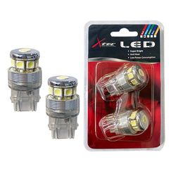 Λάμπες Led T20 12V W21/5W / 3157 8SMD Λευκό Φως X-Tec 2 Τεμάχια