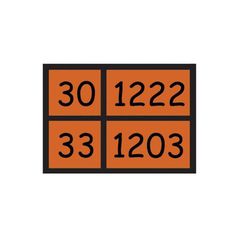 Αυτοκόλλητη Πινακίδα "Καυσίμoυ 30/1222 & 33/1203" Φθορίζον 30 x 40cm Π.305 1 Τεμάχιο 20966