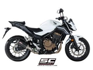 Sc Project Εξάτμιση Τελικό Oval Carbon/Carbon End Honda CB 500 X/F 2017 - 2018(Η Τιμή ειναι ενδεικτική,Ρωτήστε μας για την προσφορά μας)