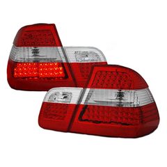 Πισινά Φανάρια Set Για Bmw 3 E46 Sedan 98-01 Led Red/Crystal Depo