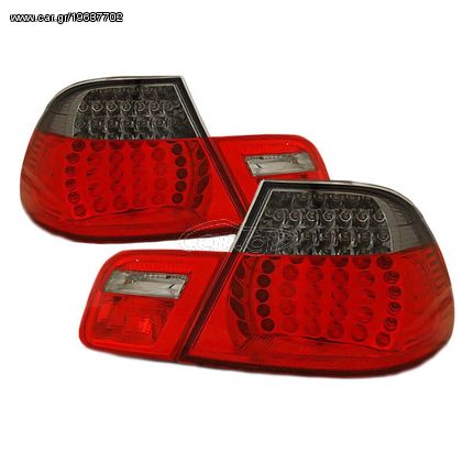 Πισινά Φανάρια Set Για Bmw 3 E46 Coupe 99-03 Led Red/Smoke Eagle Eyes