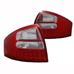 Πισινά Φανάρια Set Για Audi A6 4B 97-04 Led Κόκκινο/Crystal Depo