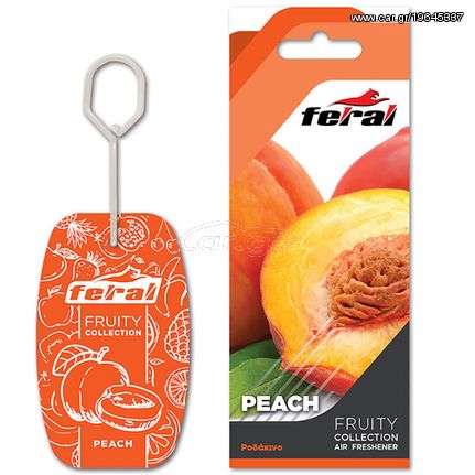 Αρωματικό Αυτοκινήτου Κρεμαστό Feral Fruity Collection Ροδάκινο