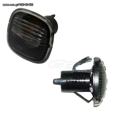 Πλαϊνό Φλας Φτερού Για Audi A3 8L 96-00 / A4 B5 94-98 / Skoda Octavia 97-04 / Fabia 00-04 Τετράγωνο Φιμέ 1 Τεμάχιο