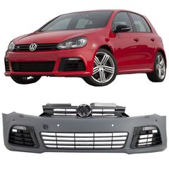 Μπροστινός Προφυλακτήρας Για VW Golf VI (6) 08-11 R20 Look Με DRL & PDC