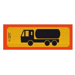 Αυτοκόλλητη Πινακίδα Φορτηγού Βυτίο Τριαξονικό 50 x 20cm Π.3M.313 1 Τεμάχιο