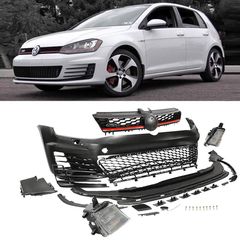 Μπροστινός Προφυλακτήρας Για VW Golf VII (7) 13-17 GTI Look Σετ Με Μάσκα & Led Προβολείς