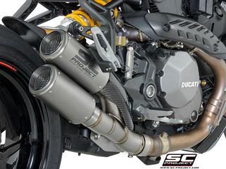 Sc Project Διπλά Τελικά Εξατμίσεων CR-T Titanium OverLaping Ducati Monster 1200 S 2017