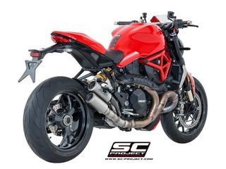 Sc Project CR-T Διπλά Τελικά OverLapping Titanium Ducati - MONSTER 1200 R 2016 - 2018