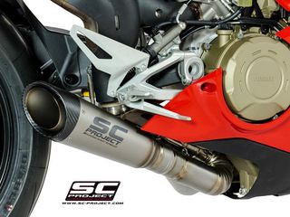 Sc Project Εξάτμιση 2 - 1 S1 Titanium/Carbon End Με Κατάργηση Καταλύτη Ducati Panigale V4