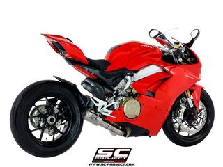 Sc Project Εξάτμιση 2 - 1 CR-T Titanium Με Κατάργηση Καταλύτη Ducati Panigale V4