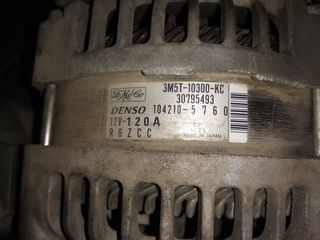 ΔΥΝΑΜΟ FORD FOCUS - VOLVO S4O DENSO 3M5T-10300-KC 104210-5760 12V 120A