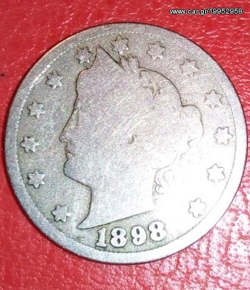  Nickels ( Five cents ) , 1898 , USA