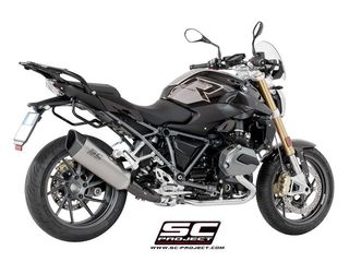 Sc Project Εξάτμιση Τελικό SC1-R Titanium/Carbon End BMW R 1200 R/RS 2017 - 2018 Με Προδιαγραφές Θορύβου Euro4