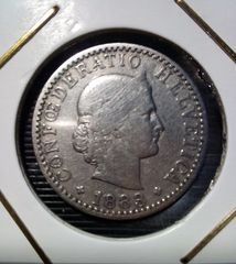 20  Rappen  Β, 1883 ,  SWITZERLAND 