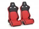 καθισματα sport seats half bucket seats Set Köln artificial leather/textile black/red www.eautoshop.gr τιμη ζευγους