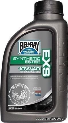 ΛΙΠΑΝΤΙΚO BEL-RAY 99161 4T EXS/ESTER 10W-40 X1L 100% ΣΥΝΘ