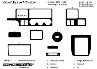 ΔΙΑΚΟΣΜΗΤΙΚΕΣ ΕΠΕΝΔΥΣΕΙΣ ΓΙΑ FORD ESCORT-ORION 09.90 > 04.96. ΠΡΟΣΦΟΡΑ -80%!!!!!!!!-thumb-1