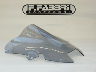 ΛΥΡΗΣ FABBRI ΖΕΛΑΤΙΝΑ ΣΚΟΥΡΟ ΦΙΜΕ ΔΙΠΛΟΚΟΥΡΜΠΑΡΙΣΤΗ DOUBLE BUBBLE 140mm ΓΙΑ HONDA VTR 1000 F, H004-DS
