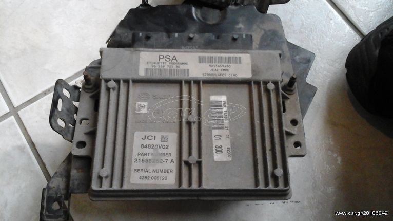 Εγκέφαλος μηχανής PEUGEOT CITROEN SAGEM JCAECMME 9655659480 S2000PL4FC5 CEMO 215852627A